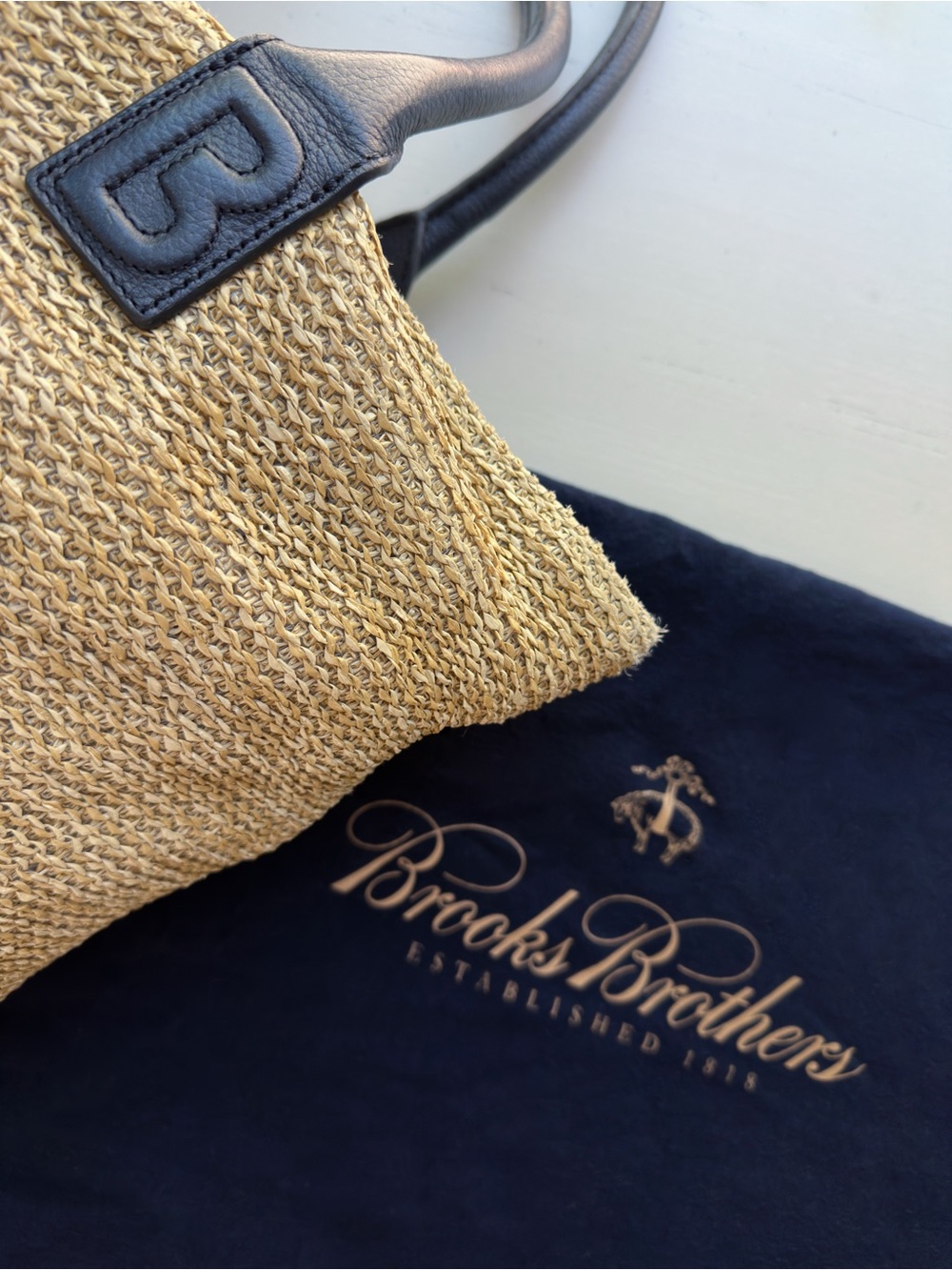 Brooks Brothers Raffia Tote 2017 Collection